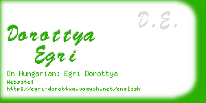 dorottya egri business card